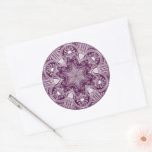 Sticker Rond Mandala Blackberry (Enveloppe)