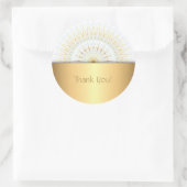 Sticker Rond Mandala bleu or (Sac)