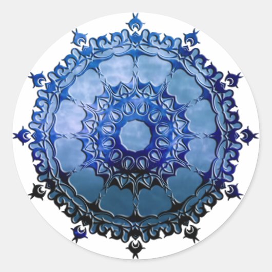 Sticker Rond Mandala celtique (Devant)