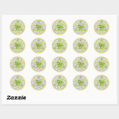 Sticker Rond Mandala celtique (Feuille)