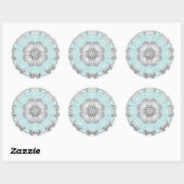 Sticker Rond Mandala Creation, tous les points pour un 1 (Feuille)