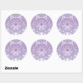 Sticker Rond Mandala Creation, tous les points pour un 10 (Feuille)
