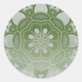 Sticker Rond Mandala Creation, tous les points pour un 5 (Devant)