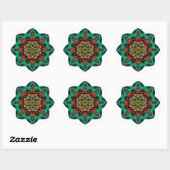 Sticker Rond Mandala ~ Daily Focus 10.12.2020 B (Feuille)