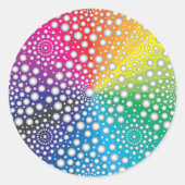 Sticker Rond Mandala de cercles 2 (Devant)
