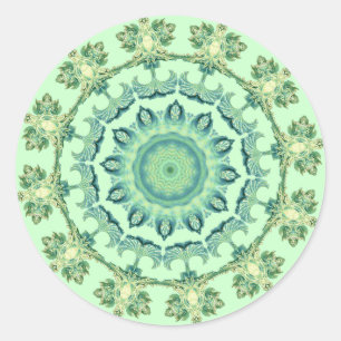 Sticker Rond Mandala de Coquillages