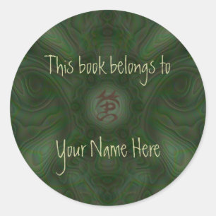Sticker Rond Mandala de mite de Luna