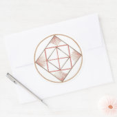 Sticker Rond Mandala de sol (Enveloppe)