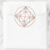 Sticker Rond Mandala de sol (Sac)