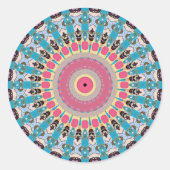 Sticker Rond Mandala décoratif (Devant)