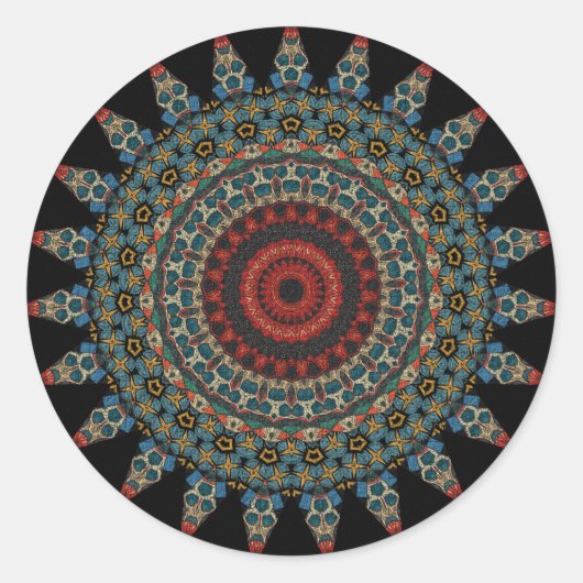 Sticker Rond Mandala décoratif (Devant)