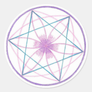 Sticker Rond Mandala d'équilibre