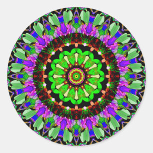 Sticker Rond Mandala Design 1