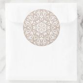 Sticker Rond Mandala en laine (Sac)