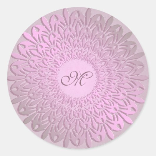 Sticker Rond Mandala ethnique (Devant)