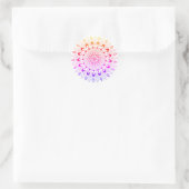Sticker Rond Mandala Flower Design (Sac)