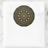 Sticker Rond Mandala Gold Floral (Sac)