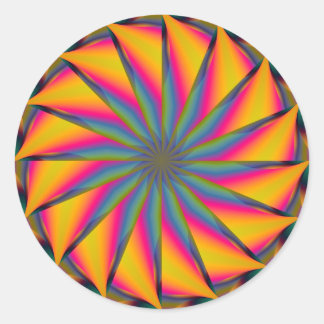 Sticker Rond Mandala hypnotique