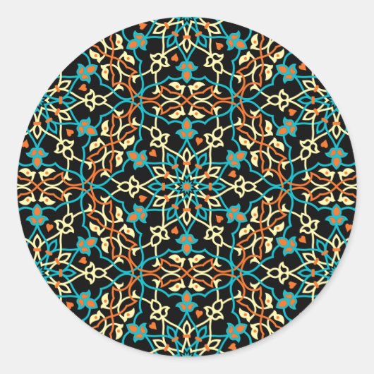 Sticker Rond Mandala Inspiration 6 (Devant)