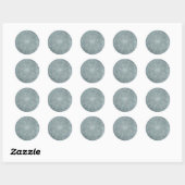 Sticker Rond Mandala Iridescent Bohème Chic (Feuille)