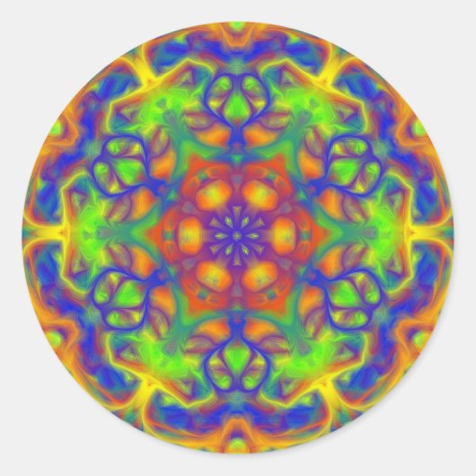 Sticker Rond Mandala Joy (Devant)