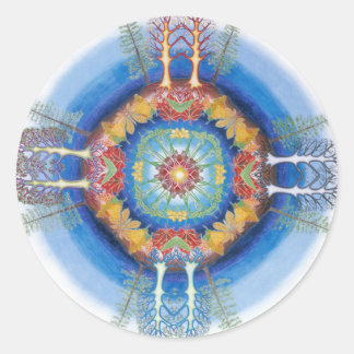 Sticker Rond Mandala pour les arbres