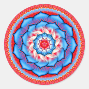 Sticker Rond Mandala Rosette