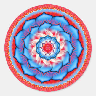 Sticker Rond Mandala Rosette