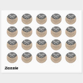 Sticker Rond Mandala Rustique Kraft (Feuille)