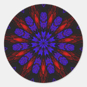 Sticker Rond Mandala Sud-Ouest Hippie Boho Chic Bohemian (Devant)