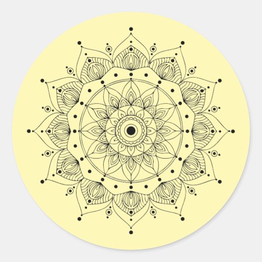 Sticker Rond Mandala Symbol (Devant)