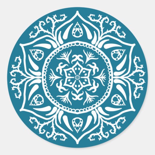 Sticker Rond Mandala Tidepool (Devant)