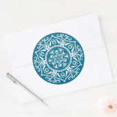 Sticker Rond Mandala Tidepool (Enveloppe)