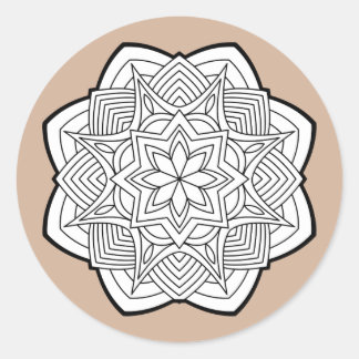 Sticker Rond Mandalas