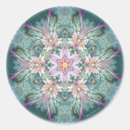 Sticker Rond Mandalas de pardon et de libération 28 (Devant)