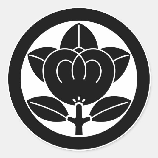Sticker Rond Mandarin orange en cercle (Devant)