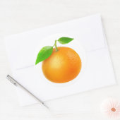 Sticker Rond Mandarine (Enveloppe)