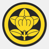 Sticker Rond Mandarine en cercle (Devant)