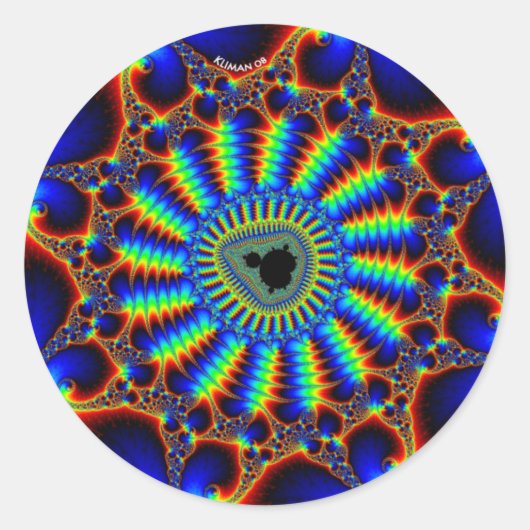 Sticker Rond mandel spiral (Devant)