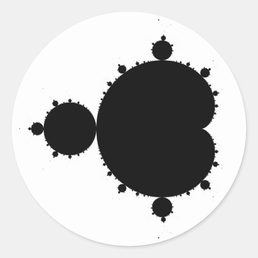 Sticker Rond Mandelbrot Set 01 - Fractal (Devant)