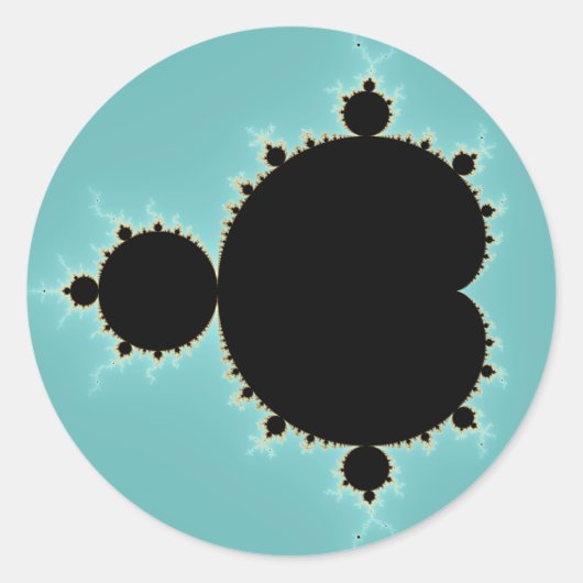 Sticker Rond Mandelbrot Set 06 - Fractal (Devant)