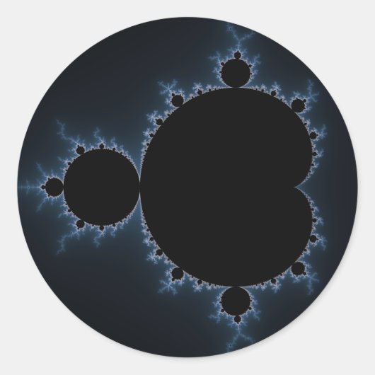 Sticker Rond Mandelbrot Set 07 - Fractal (Devant)
