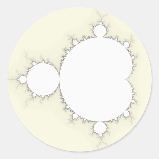 Sticker Rond Mandelbrot Set 09 - Fractal (Devant)