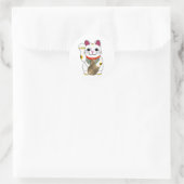 Sticker Rond Maneki Neko (Sac)