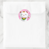 Sticker Rond Maneki Neko (Sac)