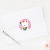 Sticker Rond Maneki Neko (Enveloppe)