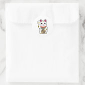 Sticker Rond Maneki Neko (Sac)