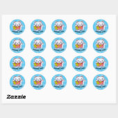 Sticker Rond Maneki Neko chat chanceux (Feuille)