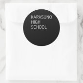 Sticker Rond Manga de volley-ball (Sac)