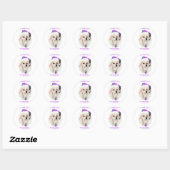 Sticker Rond manga pooch (Feuille)